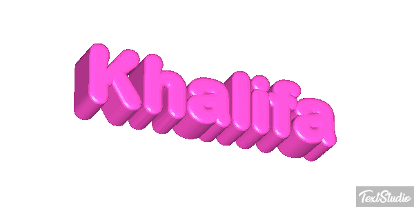 Khalifa Tekst effect