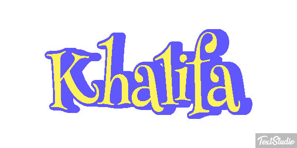 Khalifa Tekst effect