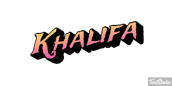 Khalifa Tekst effect