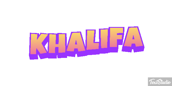 Khalifa Tekst effect