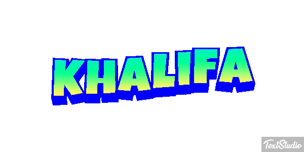 Khalifa Tekst effect