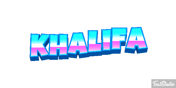 Khalifa Tekst effect