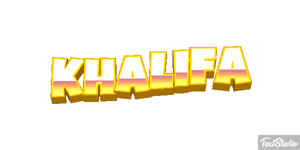 Khalifa Tekst effect