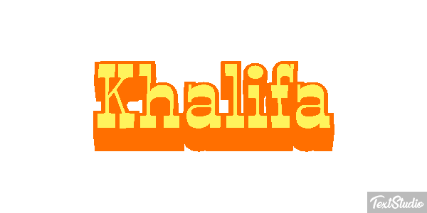 Khalifa Tekst effect