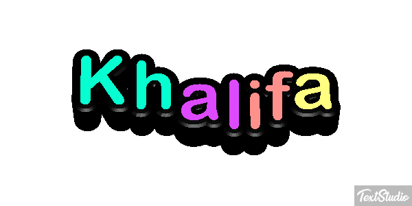 Khalifa Tekst effect