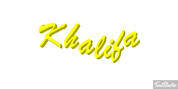 Khalifa Tekst effect