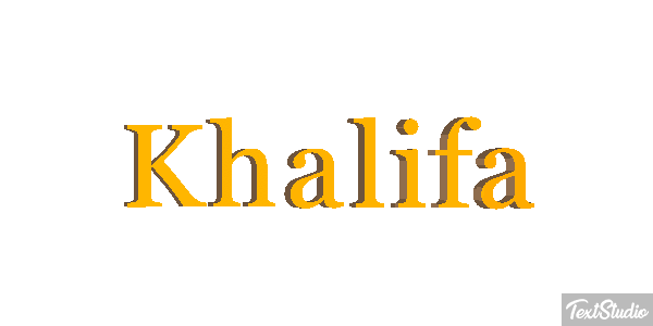 Khalifa Tekst effect