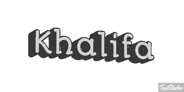 Khalifa Tekst effect