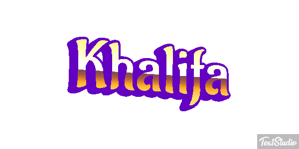 Khalifa Tekst effect
