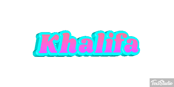 Khalifa Tekst effect
