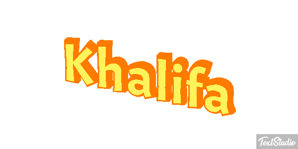 Khalifa Tekst effect