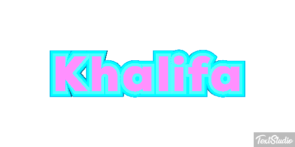 Khalifa Tekst effect