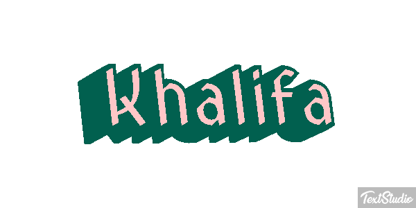 Khalifa Tekst effect