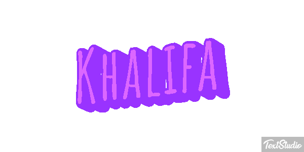 Khalifa Tekst effect