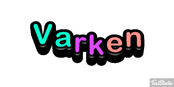 Varken Tekst effect