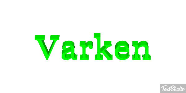 Varken Tekst effect
