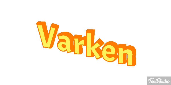 Varken Tekst effect