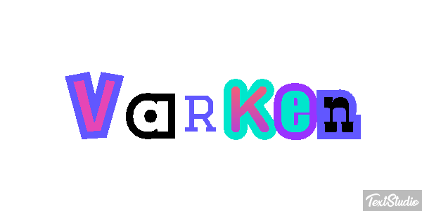 Varken Tekst effect