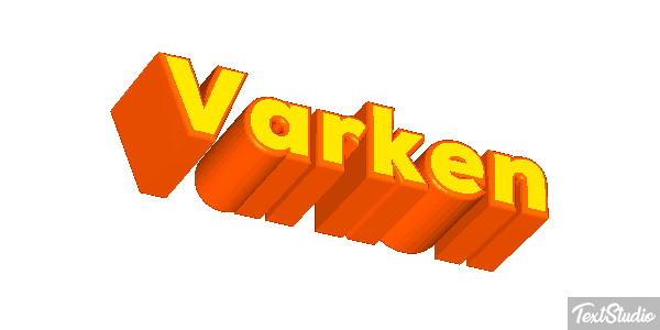 Varken Tekst effect