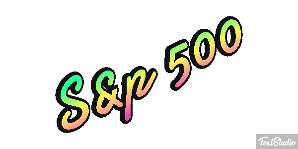 S&p 500 Tekst effect