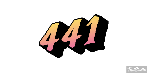 441 Efecto de texto