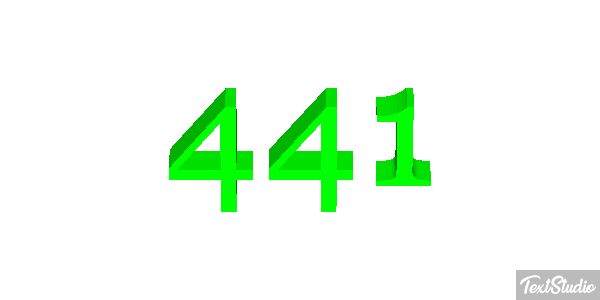 441 Efecto de texto