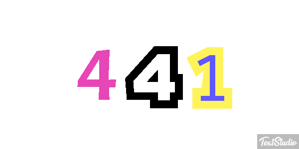 441 Efecto de texto