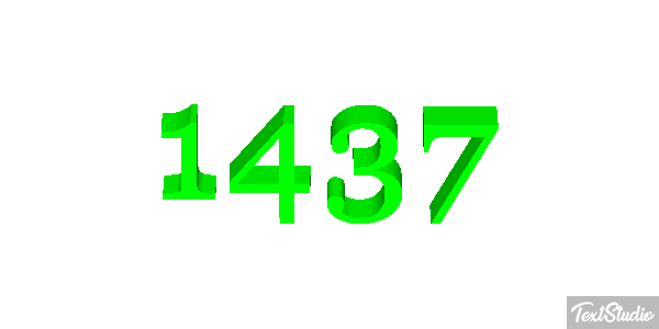 1437 Effetto testo