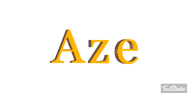 Aze Efeito do texto