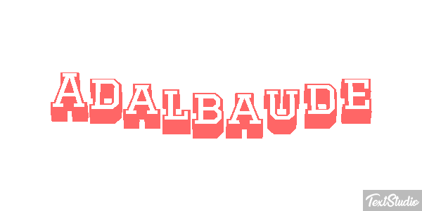Adalbaude Effet de texte