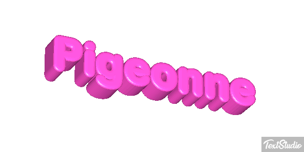 Pigeonne Effet de texte