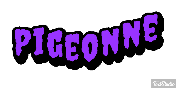 Pigeonne Effet de texte
