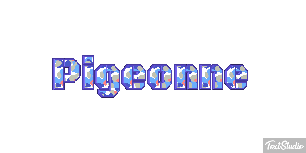 Pigeonne Effet de texte