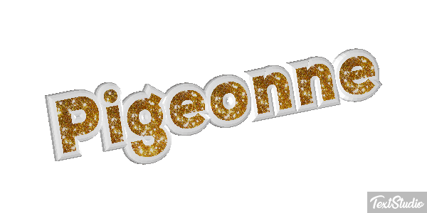 Pigeonne Effet de texte