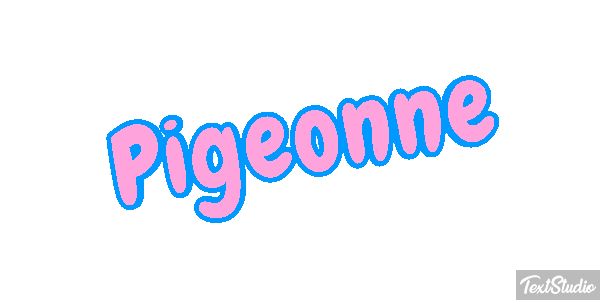 Pigeonne Effet de texte