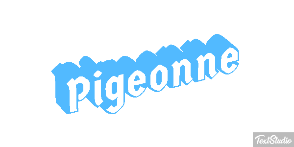 Pigeonne Effet de texte