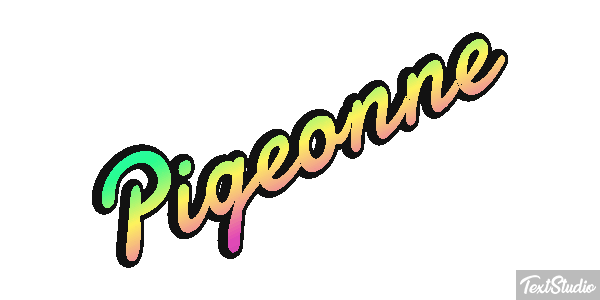 Pigeonne Effet de texte