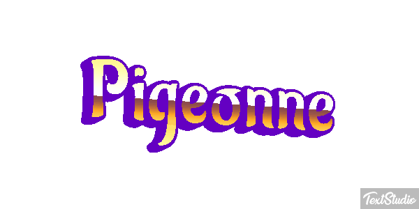 Pigeonne Effet de texte