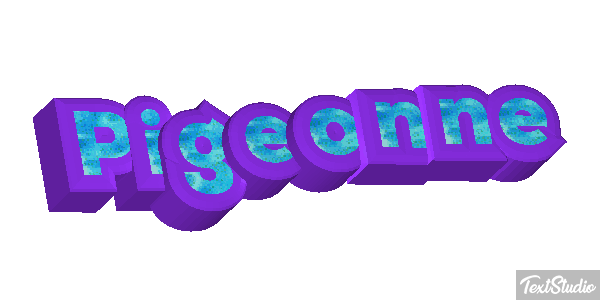 Pigeonne Effet de texte
