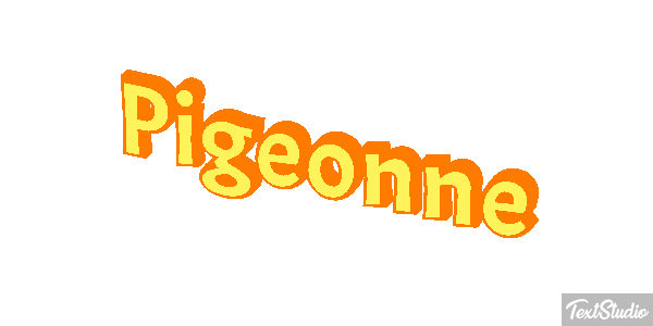 Pigeonne Effet de texte