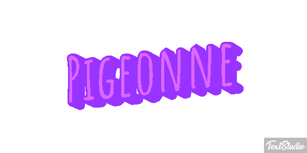 Pigeonne Effet de texte