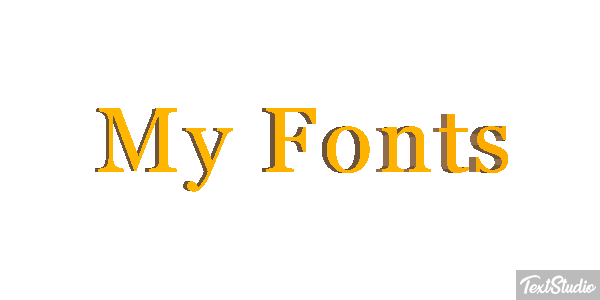 My Fonts Effetto testo