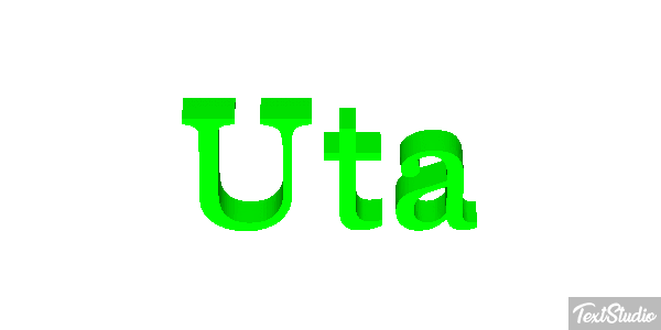 Uta Текстовый эффект