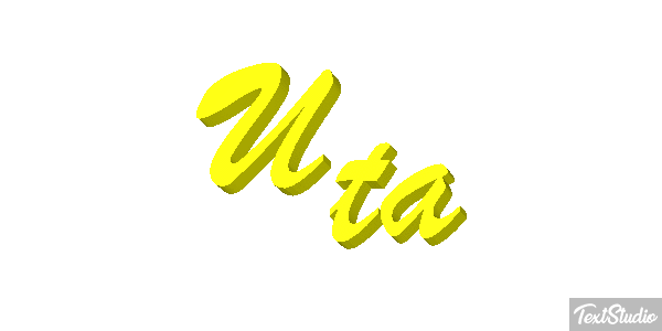 Uta Текстовый эффект