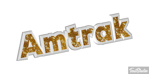Amtrak Text effect
