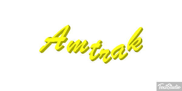 Amtrak Text effect