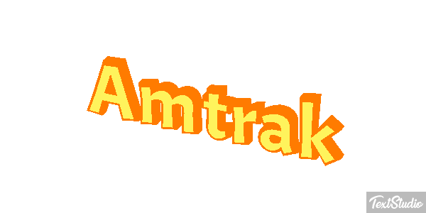 Amtrak Text effect