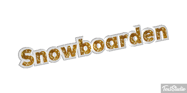 Snowboarden Tekst effect
