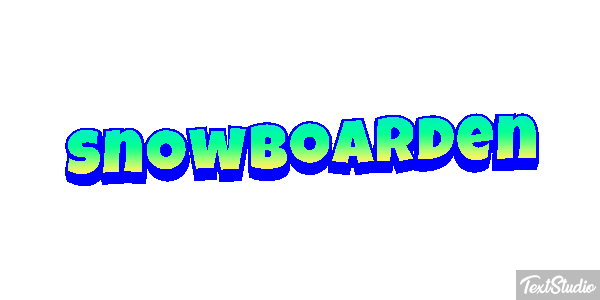 Snowboarden Tekst effect