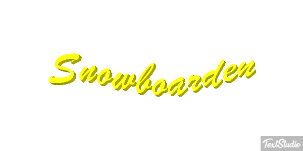 Snowboarden Tekst effect